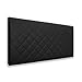 Silcar Home - Cabecero Cama tapizado en Polipiel Modelo Brisa - Medidas 90cm, 105cm, 115cm, 145cm o 160cm - Acolchado - Transporte Incluido - Anclajes Incluidos (Negro, 70 x 160 cm)