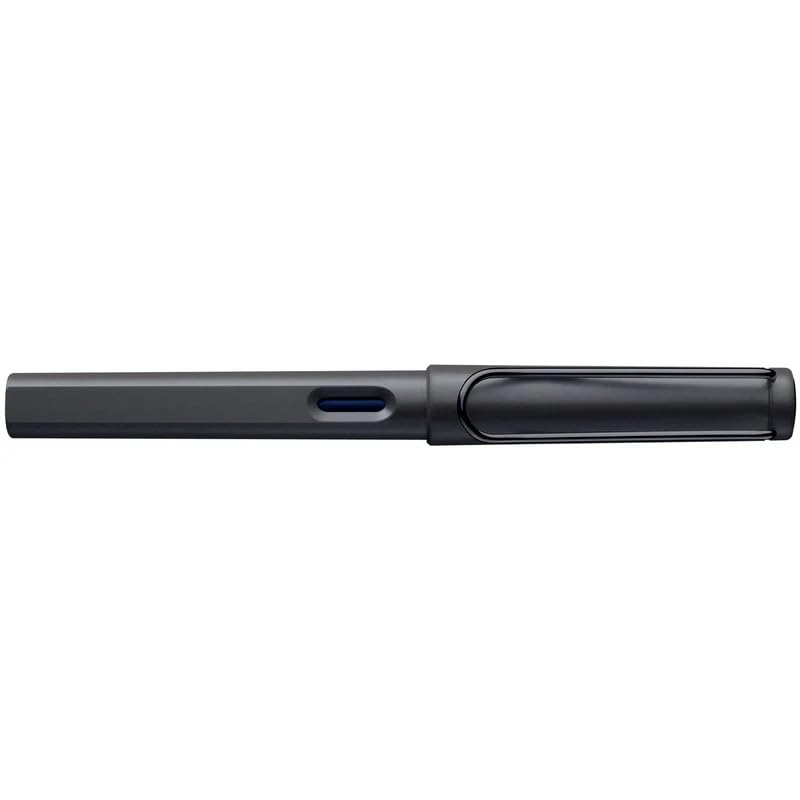 Image of LAMY Safari Fountain Pen Medium Nib Combo | Umbra Body with Metal Clip | Matt ASA Plastic Body & Chromium-Plated Steel Nib | With 10 Pcs Blue T-10 Cartridge & Z-28 Converter