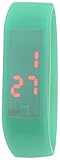 100 % Silikon Armbanduhr Erwachsene Too 2 late LED Thermo Green S