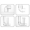 WTWU StainlessSteel FishTanks Water Inlet Outlet Pipe Maintenance Set for WaterFlow and Maintain Fish Supply Outlet Pipe Circulation #4