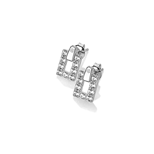 Hot Diamonds 925 Sterling Silver Diamond & White Topaz Echo Earrings