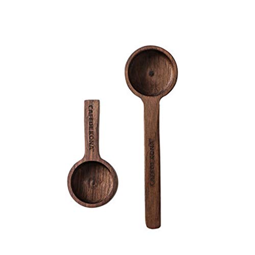LLS Cuchara De Medición De Madera Maciza, Café Cuchara Medidora De Cocina De Prueba De Polvo De Café Cuchara Dosificadora 8g 10g 0422