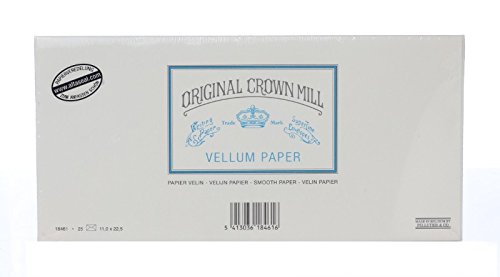 Original Crown Mill Classic Line DL Vellum Smooth Envelope - Cream (Pack of 25)