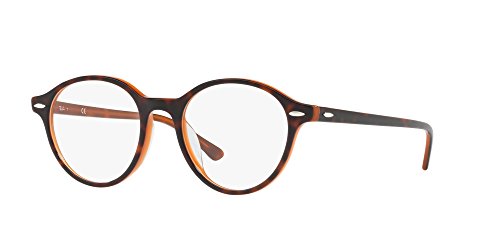 Image of Ray-Ban RX 7118 5713 Eyeglasses Top Havana on Light Brown