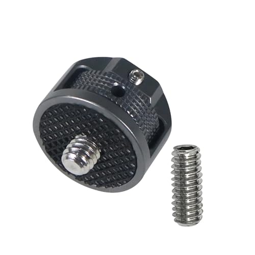 �݊���������܂� 1/4�C���` �I�X - ���X �J�����ϊ��l�W�ɑΉ� - DJI Pocket2�AInsta360 X4/X5�A�O�r�ALED�}�W�b�N�A�[���p360�x���߉\�A�_�v�^�[(Grey)