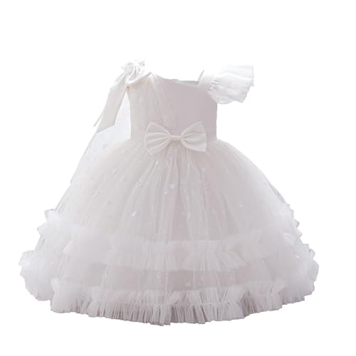 Toddler Baby Girls One Shoulder Formal Ruffle Princess Dress Bowknot Sequins Heart Ball Gown Party Pageant Lace Dresses