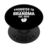 1st Time Grandma Est 2025 New First Time Grandma 2025 PopSockets PopGrip Adesivo