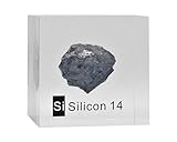 Crystal Silicon, Metallic Silicon, Crystalline Silicon, Silicon Acrylic Cube 50mm for Collection Elements