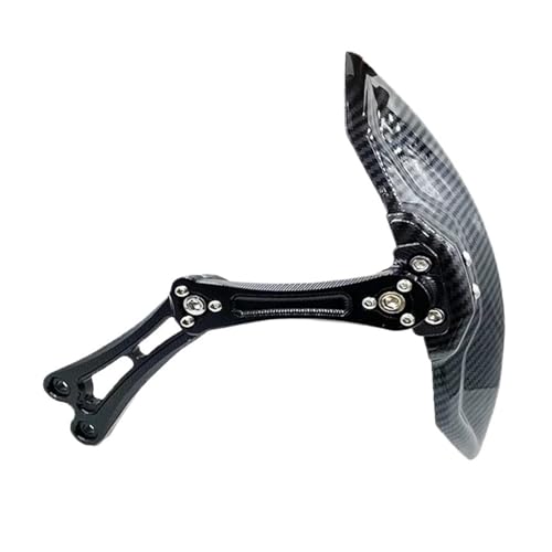 Garde-boue arrière de moto réglable universel noir pour protection de roue