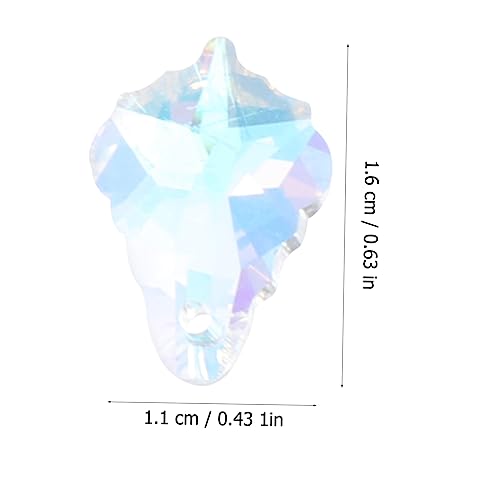 Exceart 14363779488116 24 Pcs Crystal Maple Leaf Pendant Lamp Lighting Drops Pendants Clear Crystal Pendant Hanging Crystals Prisms Suncatcher Diy Part Rainbow Maker Ornament Decor Locket Sun Visor Car thumb #7