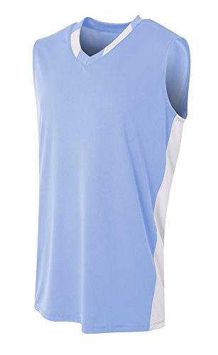 A4 Backcourt Jersey LT Blue/White L