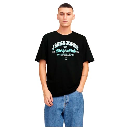 JACK & JONES T Shirt Herren O-Neck Logo Basic