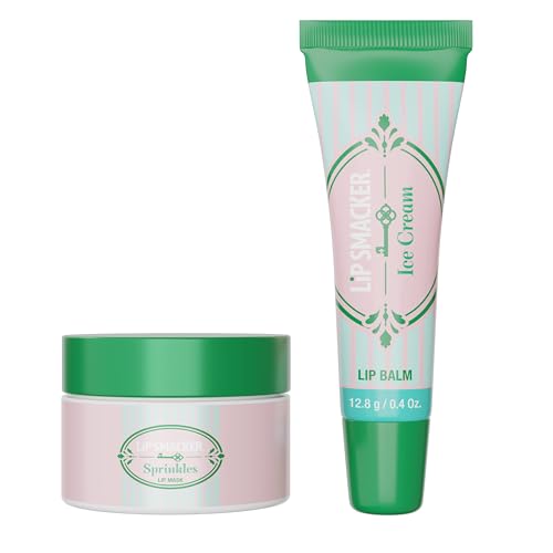 Lip Smacker Holiday Don’t Disturb Lip Kit – Chocolate & Raspberry Flavors, Hydrating Lip Care Gift Set