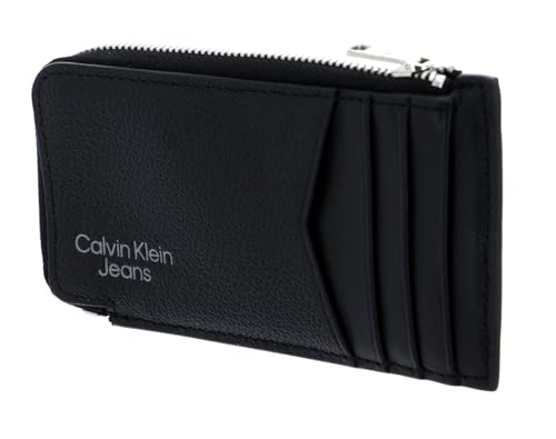 Calvin Klein Micro Pebble Card Pass Black - Petit porte-cartes de crédit homme