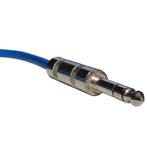 Cable de audio profesional balanceado 6.3mm 3ft azul miniatura 2