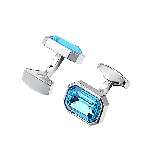 Image of S&W Wedding Cufflinks for Men Cuffs with Gift Box Business for Tuxedo Shirt