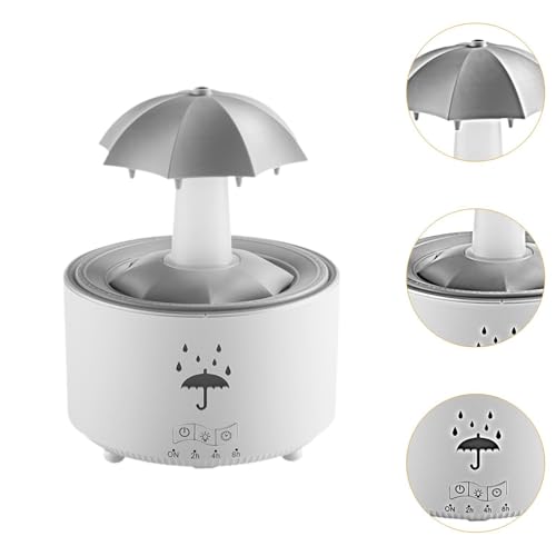 Parapluie diffuseur d'arômes blanc en PP avec télécommande et lumière réglable
