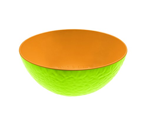 Zak designs 2257-1890 Saladier en Forme Melon Plastique Vert/Orange
