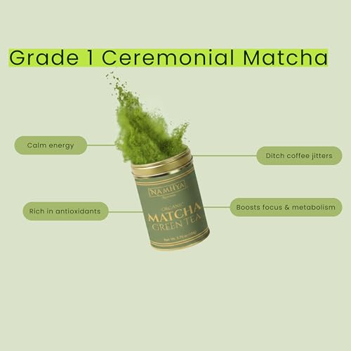 Image of Namhya Matcha Green Tea Powder - 50g | Certified Japanese Origin | 100% Natural, Ceremonial Matcha for Matcha Latte & Smoothies