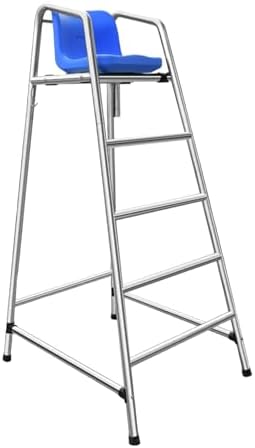 Stainless Steel Lifeguard Chair - 180cm, Armless Design, Comfortable Outdoor Seat, Modern Style, Max Weight 300kg, Tower Base with Narrow Corners, Durable ABS Material