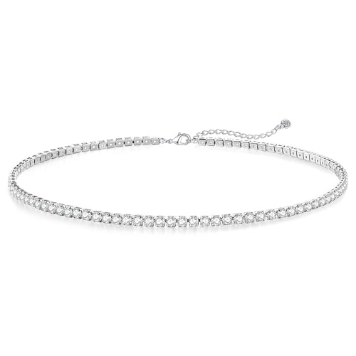 HAXIYA Sterling Silver Tennis Set