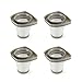 Produktbild Amazon Basics HEPA-Ersatzfilter für 2-in-1 Kabelsaugstab (Modell: B07SH66PXX), 4er-Pack, Waschbar, Kühlgrau, 106.2 L*90.4W *90.1H mm