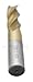 Accusize Industrial Tools 1/2'' Dia, 1/2'' Shk Dia, 1-1/4'' Flt Length, 3-1/4'' Oal, H.S.S. Finishing, Tin Coating End Mill, 1400-3211x5