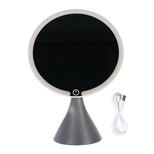 Miroir de maquillage éclairé gris rechargeable USB 1200mAh - 7