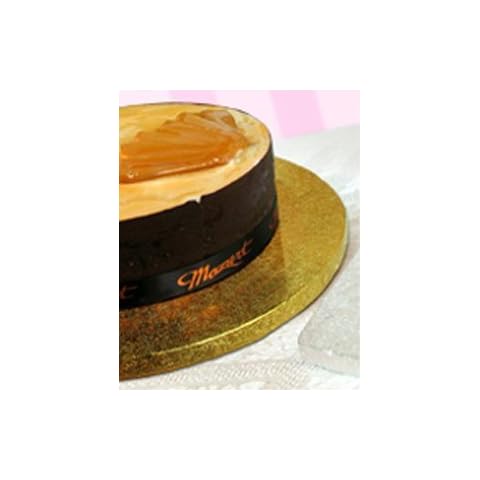 Enjay Round Cake Drum - 16" - Gold Cover