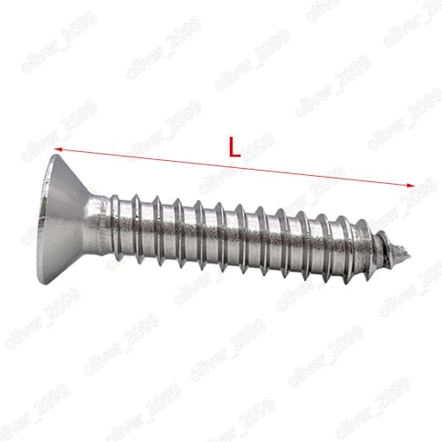 Tornillos autorroscantes avellanados Phillips acero 316 M2.9x9.5mm miniatura 2