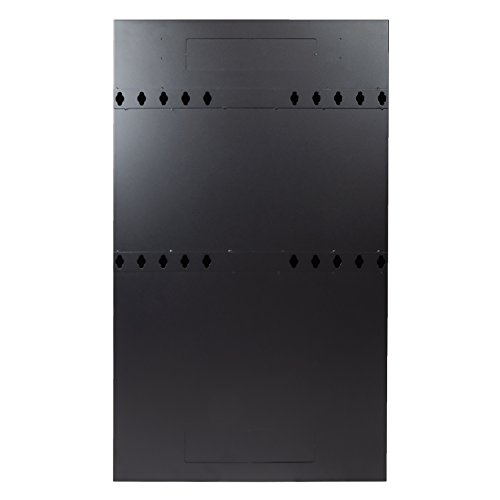 Image of NavePoint 5U Vertical Server Rack Enclosure, Low Profile, 36 inch Deep, Max Weight Capacity 150lbs - 5U Network Cabinet Vertical Wall Mount, Perforated, Black