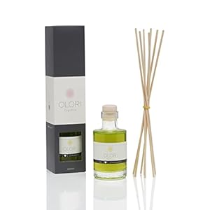 Duftöl Lemongras – Diffuser mit Stäbchen – Raumduft mit ätherischen Ölen frisch, fruchtig, spritzig – 100% Natürlich & Rein – Duftstäbchen als Raumerfrischer für die Wohnung mit Citrus-Duft (100ml)