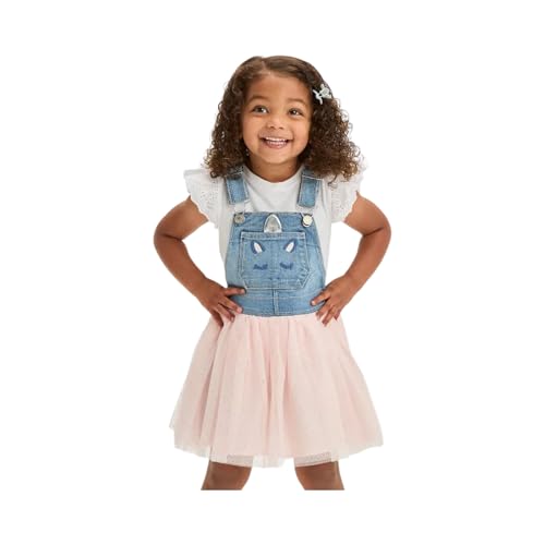 OSHKOSH B'GOSH Toddler Girls Denim Unicorn Dress - 5T