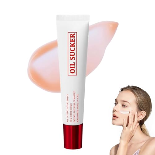 Oil Sucker Primer Makeup, Extreme Mattifying Alkaline Primer,Long-Lasting Waterproof & Sweatproof Eyeshadow Primer, Mattifying Primer For Oily Skin, Waterproof Mattifying Primer for All Skin Types (1 pcs)