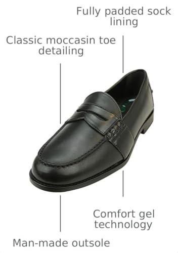 Image of Nunn Bush Men's Noah Penny Loafer Dress Casual Slip On Shoe