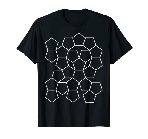 Nerdy Pentagonal Imperfect Tiling Geometría Maestro de Matemáticas Geek Camiseta