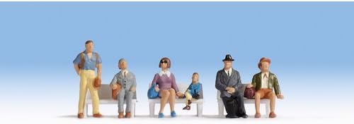 Miniatura 4 de Noch 36240 Pasajeros en bancos Figuras escala 6N