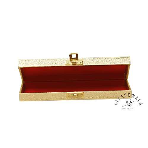 Image of Designer Rectangular Shaped Cash /Shagun /Gift /Gaddi /Jewellery /Shagun Box (Golden, Pack of 1)