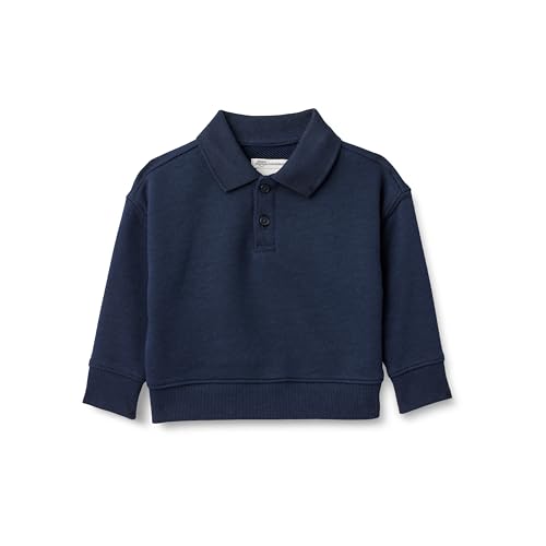 Image of Amazon Essentials x Sofia Grainge Babies, Toddlers and Boys' French Terry Polo Sweatshirt