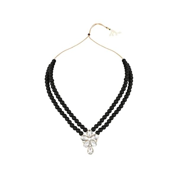 I Jewels 18k Gold Plated Traditional Kundan & Pearl Studded Necklace Jewellery Set For Women (ML311) - Image 3