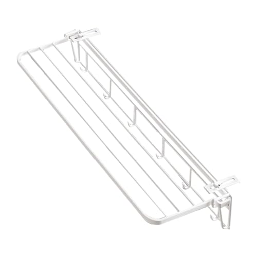 HouseVibe Tendedero para Barandilla de Balcón, Alféizar de Ventana, Radiador Interior, Tendedero Resistente Y Plegable para Ropa, Acero Inoxidable- 55cm