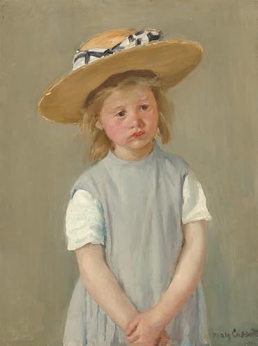 Tableau Toile Enfant au chapeau de paille Mary Cassatt 60x90cm