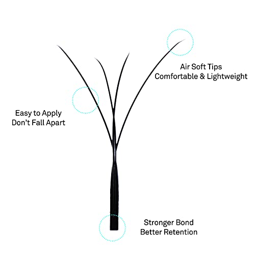 Vavalash W-Shaped Eyelash Extension 4D Premade Fans 0.07 C Curl Volume Lash Extensions Easy Fanning Lashes Matte Black Volume Premade W Lashes(W Shaped-4D-0.07-C-12Mm） #TOP3