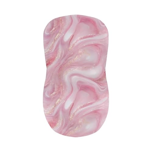 Image of Bar Stool Covers with Backs Dining Room Square Swivel Barstool Chair Seat Set of 2 Pink Marble Non-Slip Counter Height Chair Covers Home Decor
