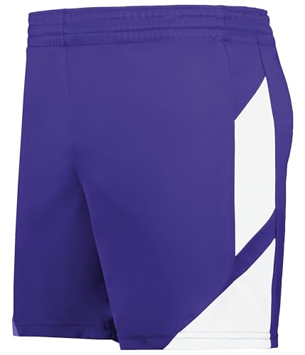 Ladies Step-Back Modern Fit Basketball Shorts Purple/White
