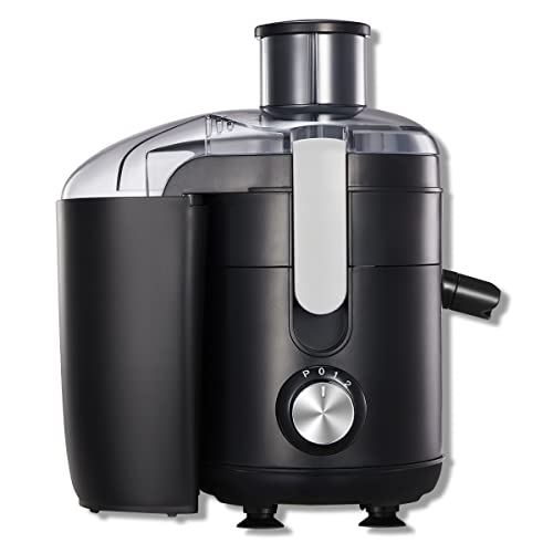 Lawazim Fruit Juicer 950 ml 350 W|Fruit Power Juicer Machine Wide Feed Tupe Juice Extractor For Whole Fruit And Vegetable, Stainless Steel, Dual Speed, Black, K50030