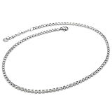 🔖【MATERIALE】: Realizzata in acciaio inossidabile di alta qualità con cristalli trasparenti brillanti montati a incastro, collana durevole che non si ossida né si scolorisce, gioiello ipoallergenico perfetto per l'uso quotidiano anche per pelli sensibili