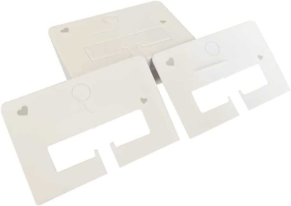 100 Piezas Tarjetas Blancas para Exhibición de Clips para el Cabello Tarjetas de Papel para Clips, Accesorios para el Cabello miniatura 1