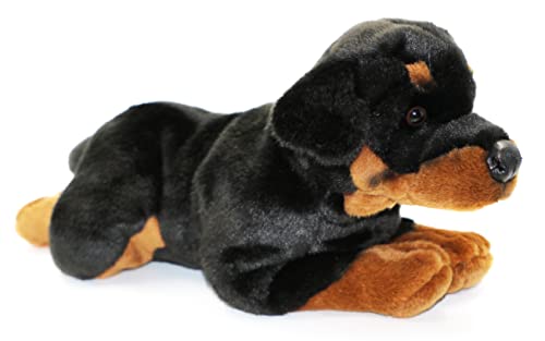 Uni-Toys - Rottweiler, liegend - 45 cm (Länge) - Plüsch-Hund, Haustier - Plüschtier, Kuscheltier