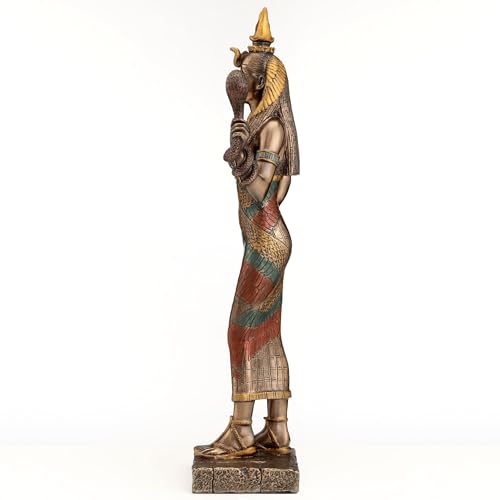 Estatua de la Diosa Egipcia Hathor con Cobra miniatura 6
